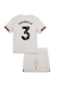 Chelsea Marc Cucurella #3 Babyklær Borte Fotballdrakt til barn 2025-26 Korte ermer (+ Korte bukser)